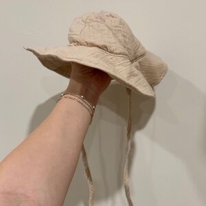 Rylee + Cru Beige Sun Hat